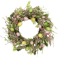Northlight 20in. Glittered Eggs Hibiscus & Berries Easter Wreath - image 2