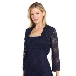 Womens R&M Richards Lace Evening Gown with Bolero Jacket