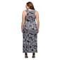 Plus Size 24/7 Comfort Apparel Black & White Casual Maxi Dress - image 3