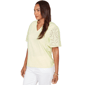 Petite Ruby Rd. Renaissance Romance Short Eyelet Sleeve Blouse - image 2