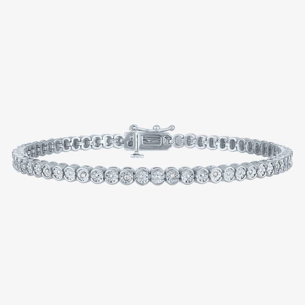 Nova Star(R)  Sterling Silver Lab Grown Diamon Tennis Bracelet - image 