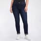 Plus Size Bleu Denim Roll Cuff Skinny Ankle Jeans - image 1