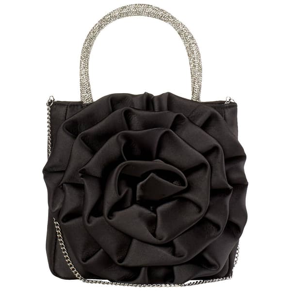 D''Margeaux Rosette Evening Bag with Chain