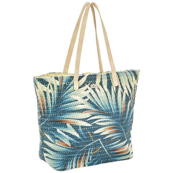 Caribbean Joe Straw Shoulder Tote