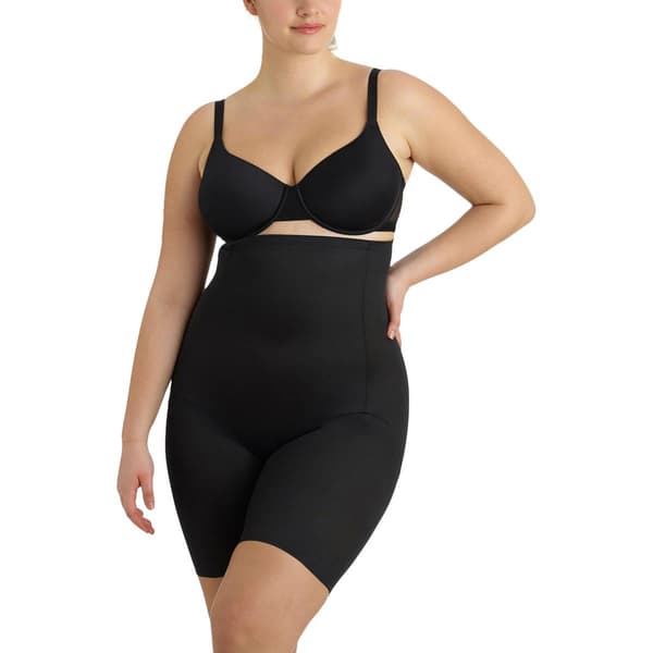 Plus Size Naomi & Nicole High Waist Thigh Slimmer 7779 - image 