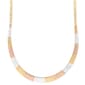 Ellen Tracy Tri-Color Greek Key Necklace - image 1