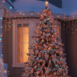 Hofert 18ft. Mini LED Multicolor Icicle Christmas Lights
