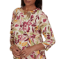 Petite Alfred Dunner Union Square Floral Painterly Blouse - image 5