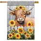 Briarwood Lane Highland Cow House Flag - image 1