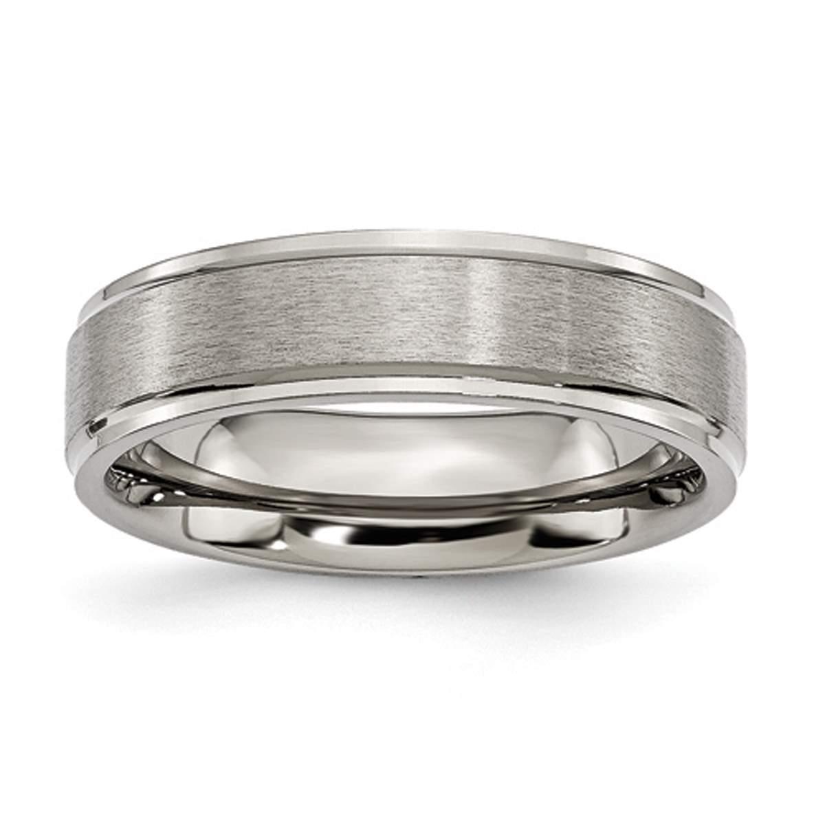 Mens Endless Affection™ Titanium 6mm Polished Wedding Band
