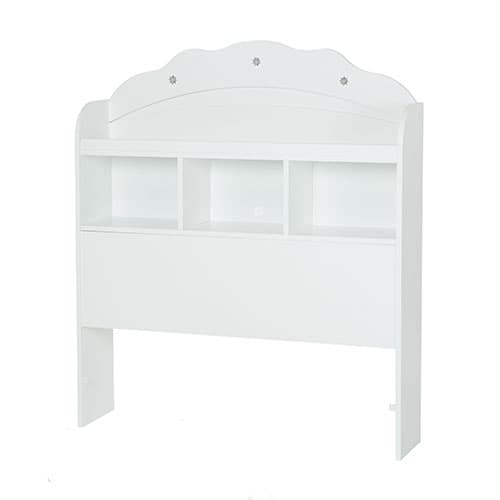 South Shore Tiara Twin Bookcase Headboard - White