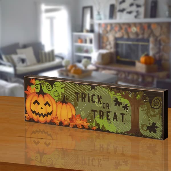 National Tree 4in. Halloween Table Sign