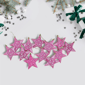 DAK 12ct. Matte Glittered Star Shatterproof Ornaments - image 1