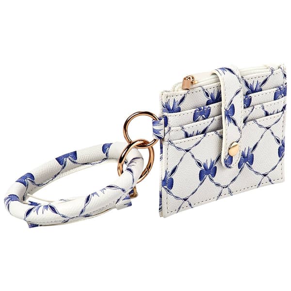 Womens DS Fashion Ring Loop Card Holder Wristlet with Tassel