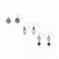 Ruby Rd. Set of 3 Silver-Tone & Blue Drop Earrings - image 1