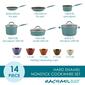 Rachael Ray 14pc. Cucina Nonstick Cookware & Measuring Cup Set - image 2