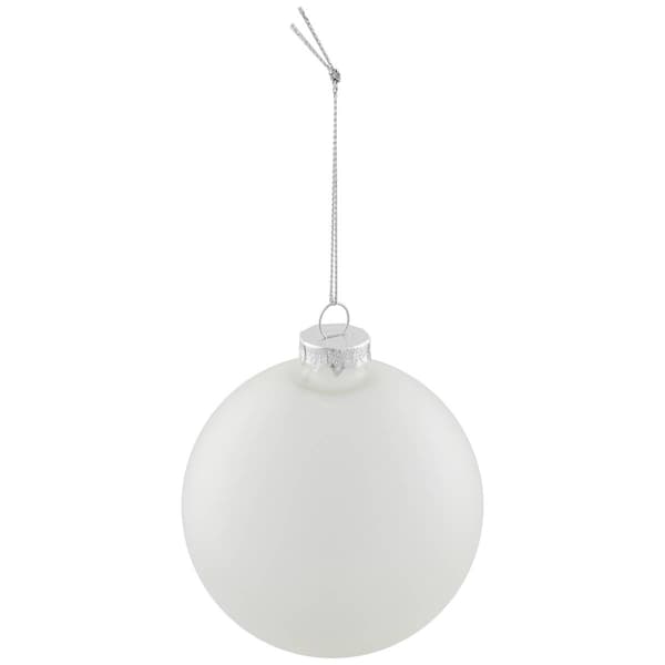 Northlight 4ct. Frosted Matte Glass Christmas Ornaments