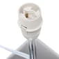 Simple Designs Mini Square Empire Fabric Shade Chrome Table Lamp - image 2