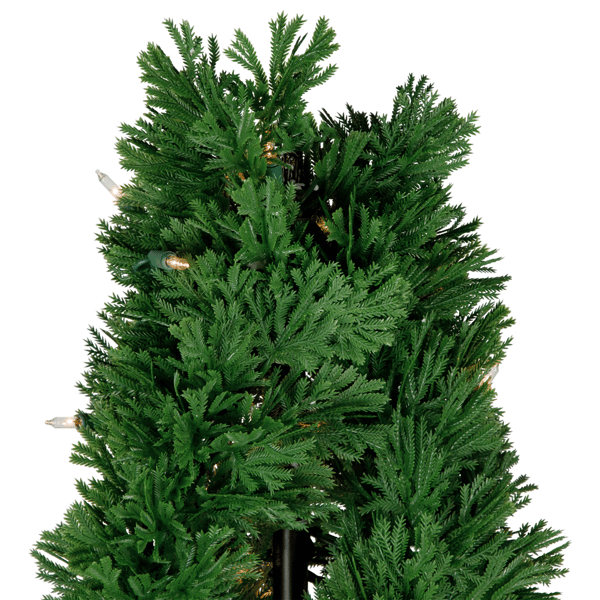 Northlight 4.5ft Real Touch™ Pre-Lit Cedar Double Spiral Tree