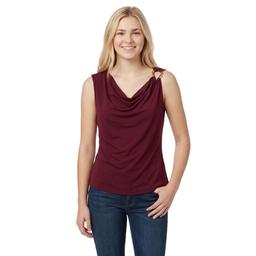Juniors A. Byer Drape Neck Hardware Top