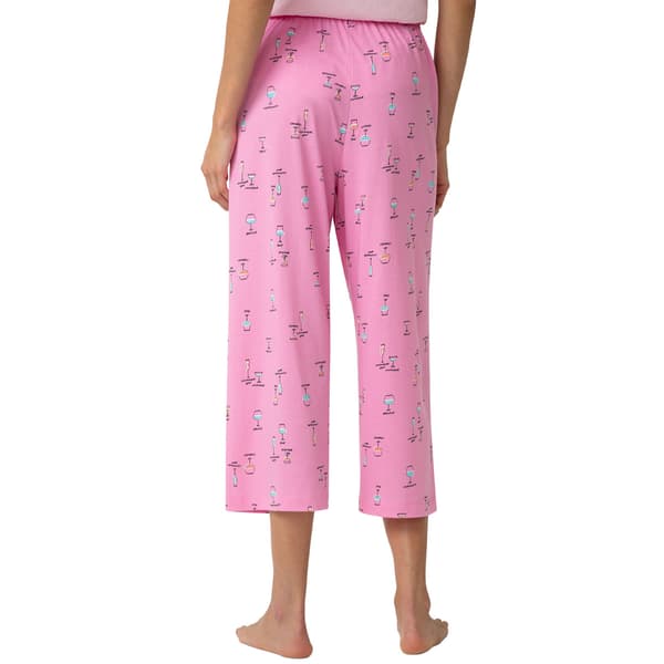 Plus Size HUE® Wine List Printed Capri