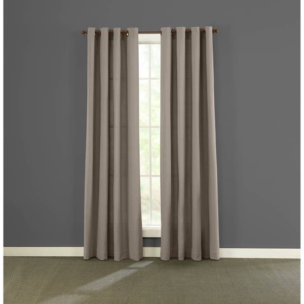 Presley Burlap Cotton Grommet Panel Curtain - image 