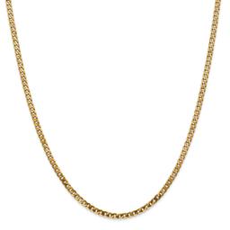 Gold Classics(tm) 2.9mm. 14kt. Gold Beveled Curb Chain Necklace