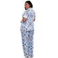 Plus Size White Mark 2pc. Tropical Pajama Set - image 2