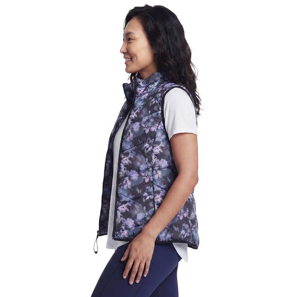 Womens Skechers Cozy Fit™ Floral Puffer Vest