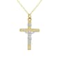 10kt. Gold Crucifix with Gold Filled Cable Chain - image 1