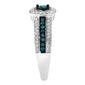 Radiant Rainbow&#8482; 1/2 ct. Blue Diamond Engagement Ring - image 4