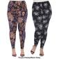 Plus Size White Mark 2pk. Mixed Leggings - image 4