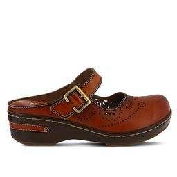 Womens L’Artiste by Spring Step Aneria Clogs- Camel