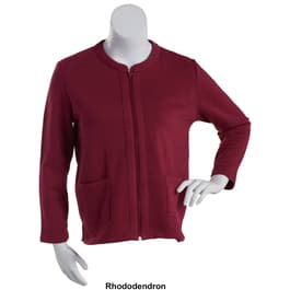 Petite Hasting & Smith Long Sleeve Fleece Zip Cardigan