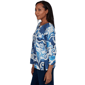 Womens Alfred Dunner Good To Go Exploded Paisley Split Neck Top - image 3