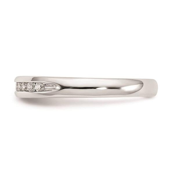Pure Fire 14kt. White Gold Lab Grown 11-Stone Channel Band