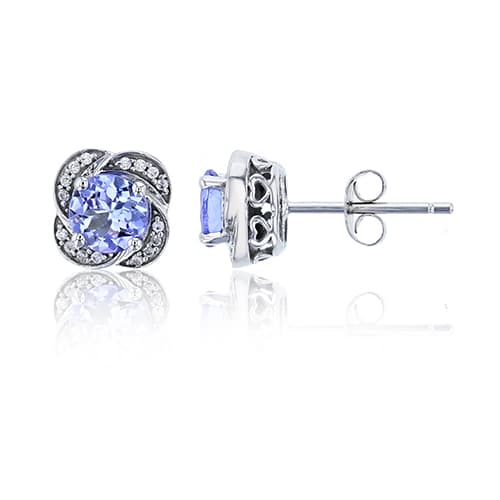 Gemstone Classics(tm) 11/20ctw. Tanzanite Stud Earrings - image 