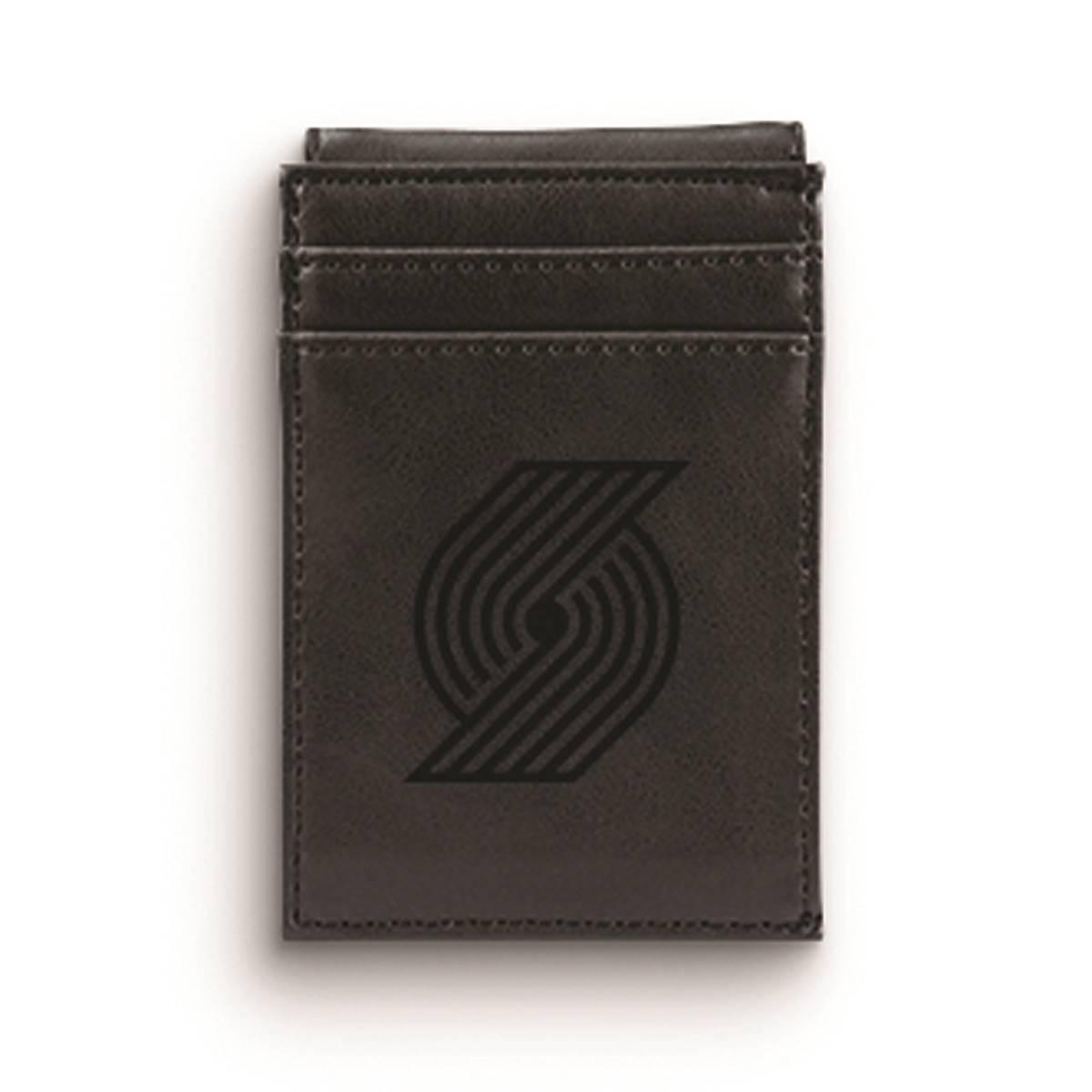 Mens NBA Portland Trail Blazers Faux Leather Front Pocket...