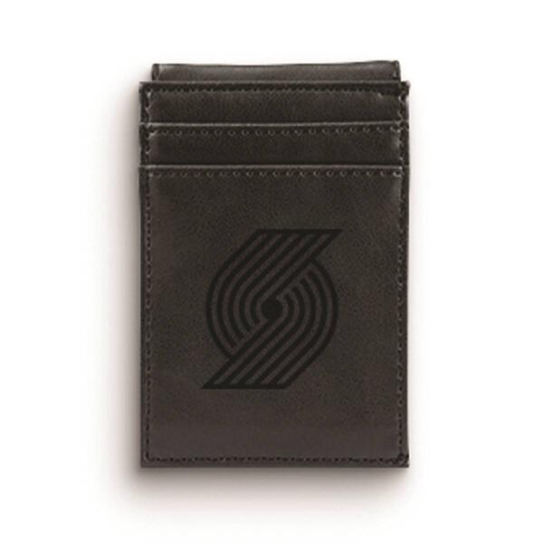 Mens NBA Portland Trail Blazers Faux Leather Front Pocket Wallet - image 