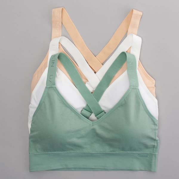 Plus Size Danskin 3pk. Seamless Bralettes DS2413-3PKW - image 