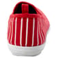 Womens Ashley Blue Red Stripe Canvas Slip On Flats - image 3