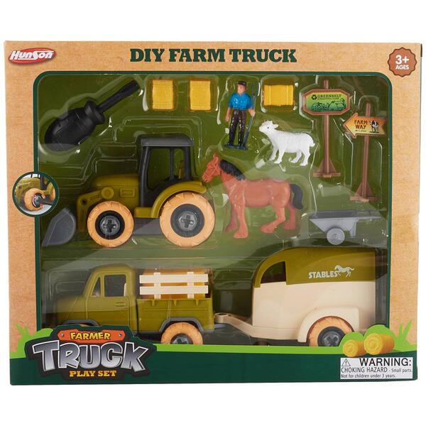 Hunson Farmer Truck Playset - DIY Farm Truck - image 