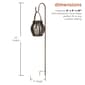 Alpine Solar Dark Brown LED Candle Lantern w/ Shepherd''s Hook - image 9
