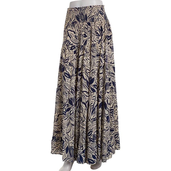 Juniors Angie Smock Waist Sweep Tier Maxi Skirt