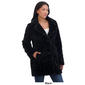 Womens Sebby Crushed Faux Fur Coat w/Notch Collar - image 2