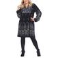 Plus Size White Mark Apolline Embroidered V-Neck Sweater Dress - image 6