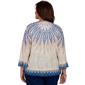 Plus Size Alfred Dunner Tuscany 3/4 Sleeve Ikat Burnout Blouse - image 2
