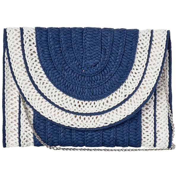 D''Margeaux Straw Flap Clutch - image 