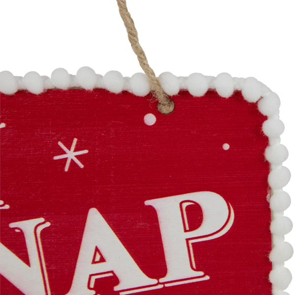 Northlight Gingerbread Man "OH SNAP" Square Christmas Ornament