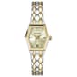 Womens Ellen Tracy Two-Tone Tonneau Bracelet Watch - ET5478TTG - image 1